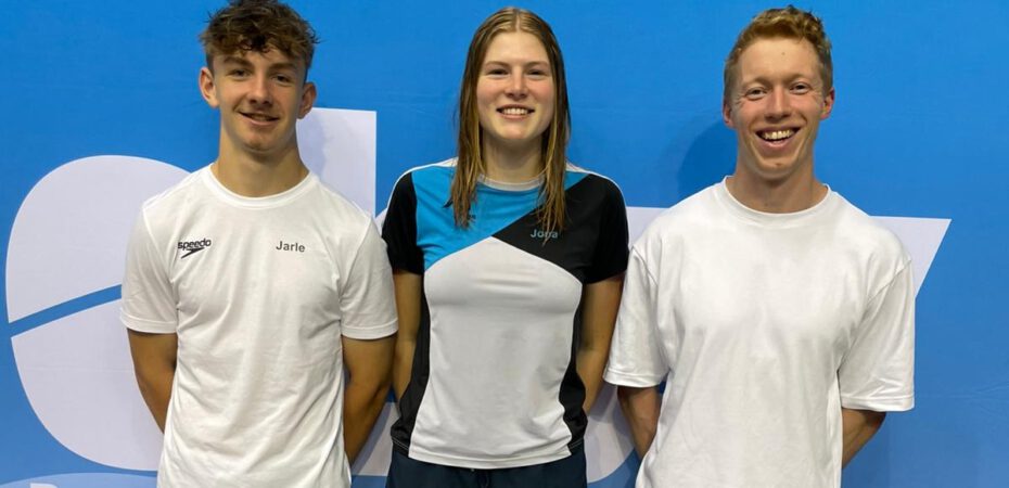 v.l. Brinkmann, Finken, Trainer Großerohde