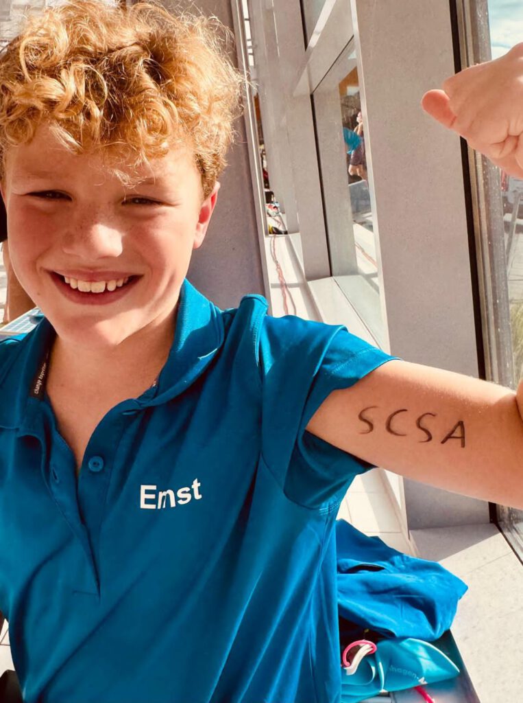 Nic jubelt. Er knackte den OWL-Bezirksrekord über 100m Freistil im Jahrgang 2016.