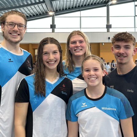 Die Finalisten: Bent Buttwill, Bette Buttwill, Jona Finken, Wilhelmine Heidemann, Jarle Brinkmann. Es fehlt Nathaniel Potthoff