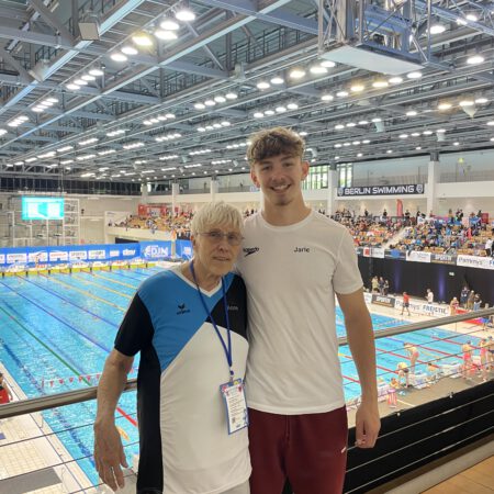 Anne Völcker (Trainerin) und Jarle Brinkmann